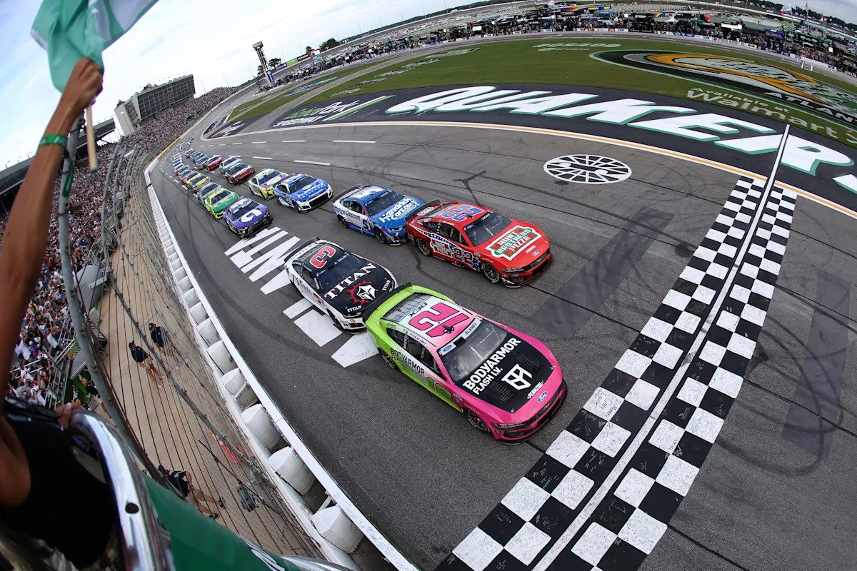 NASCAR Cup Series race at Atlanta delayed by lightning NASCAR Cup Series race at Atlanta delayed by lightning