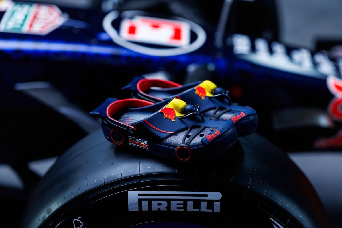 Red Bull launches Crocs clog with F1 car-inspired design Red Bull launches Crocs clog with F1 car-inspired design