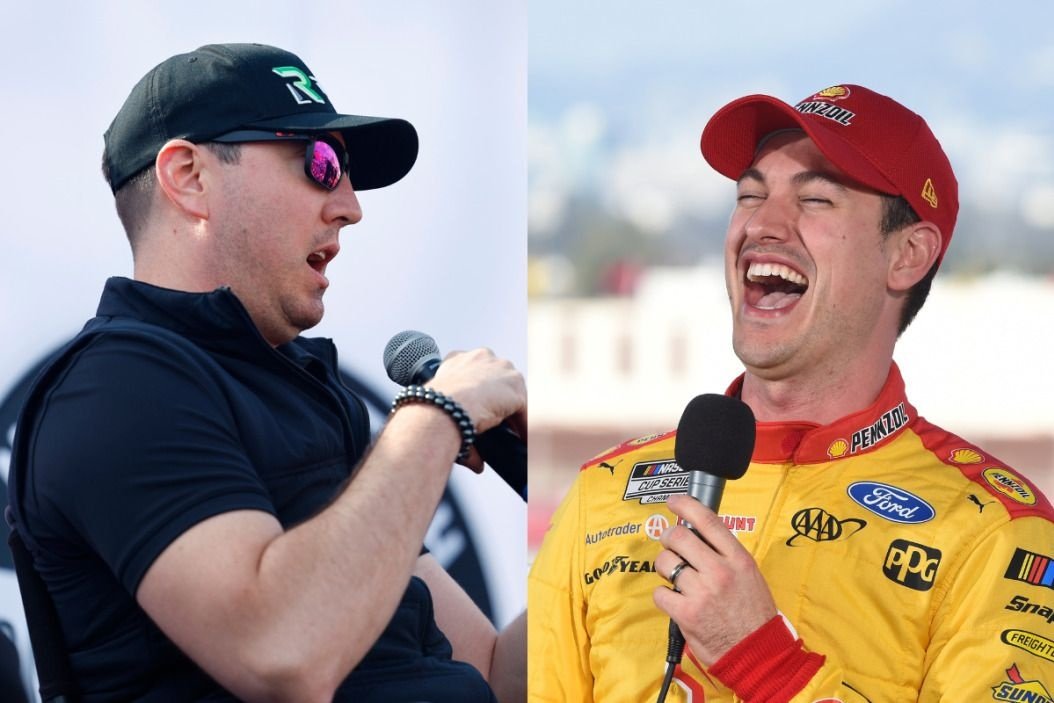Kyle Busch smack-talked Joey Logano to the very end Kyle Busch smack-talked Joey Logano to the very end