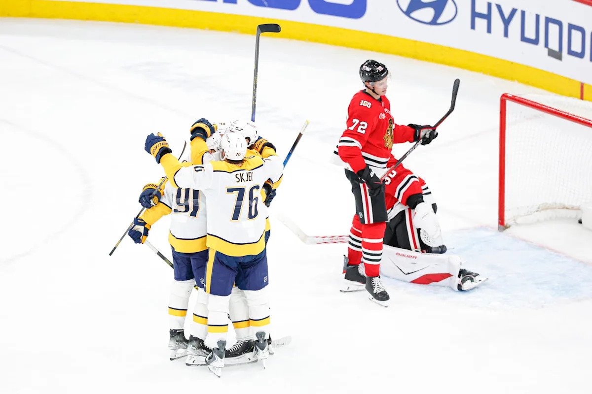 Blackhawks Lose Matt Grzelcyk To Injury, Defeated By Predators In Overtime Blackhawks Lose Matt Grzelcyk To Injury, Defeated By Predators In Overtime