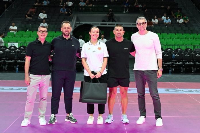 EuroLeague Legend Theodoros Papaloukas Presents Hiveact at the 2025 EHCB Coaches Congress in OAKA Basketball Arena EuroLeague Legend Theodoros Papaloukas Presents Hiveact at the 2025 EHCB Coaches Congress in OAKA Basketball Arena