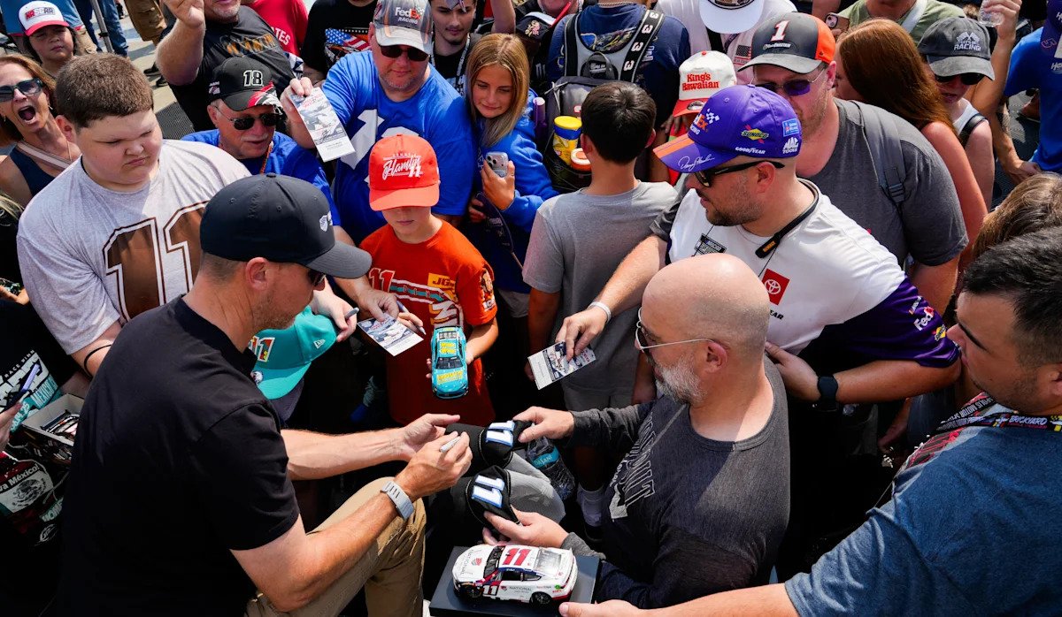 NASCAR Cup driver Denny Hamlin addresses the lack of passing during 2026 Brickyard 400 NASCAR Cup driver Denny Hamlin addresses the lack of passing during 2026 Brickyard 400
