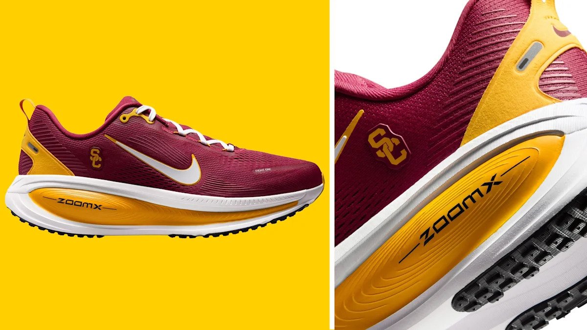 Nike drops USC Vomero 18 running shoes ahead of college football season Nike drops USC Vomero 18 running shoes ahead of college football season