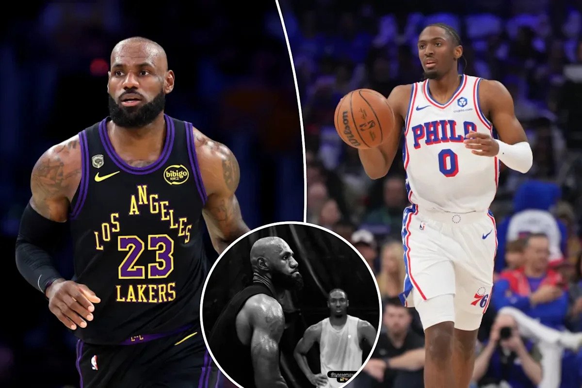 LeBron James gives glimpse of 76ers future with Tyrese Maxey workout LeBron James gives glimpse of 76ers future with Tyrese Maxey workout
