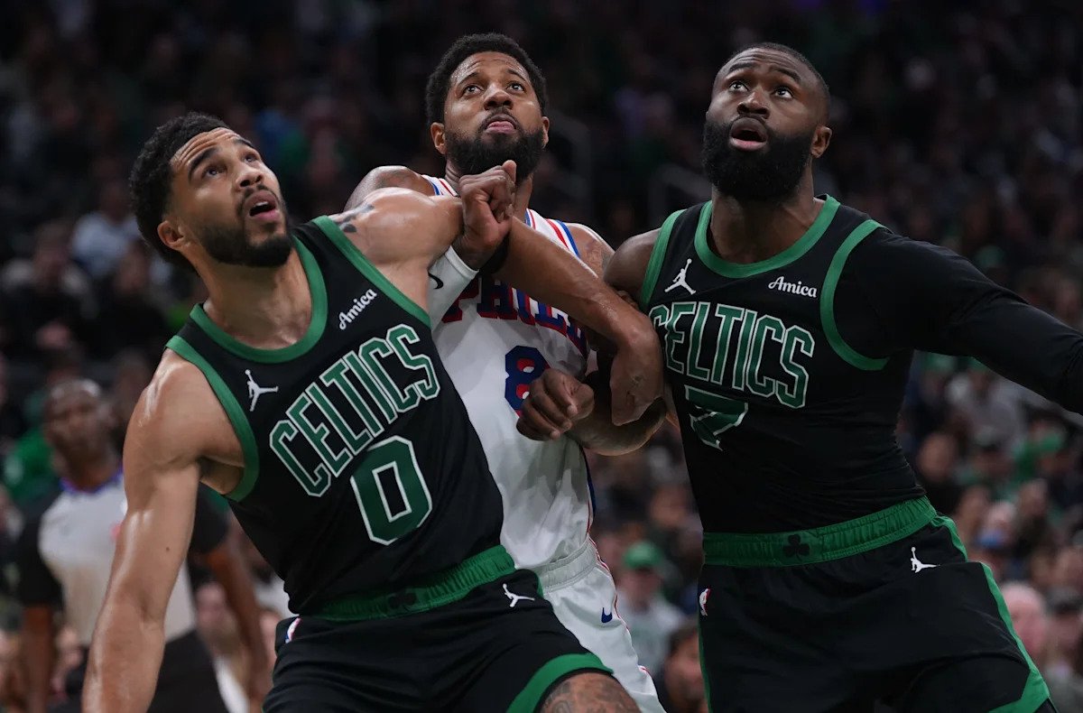 Jaylen Brown dishes on relationship with Jayson Tatum in Sixers introduction Jaylen Brown dishes on relationship with Jayson Tatum in Sixers introduction