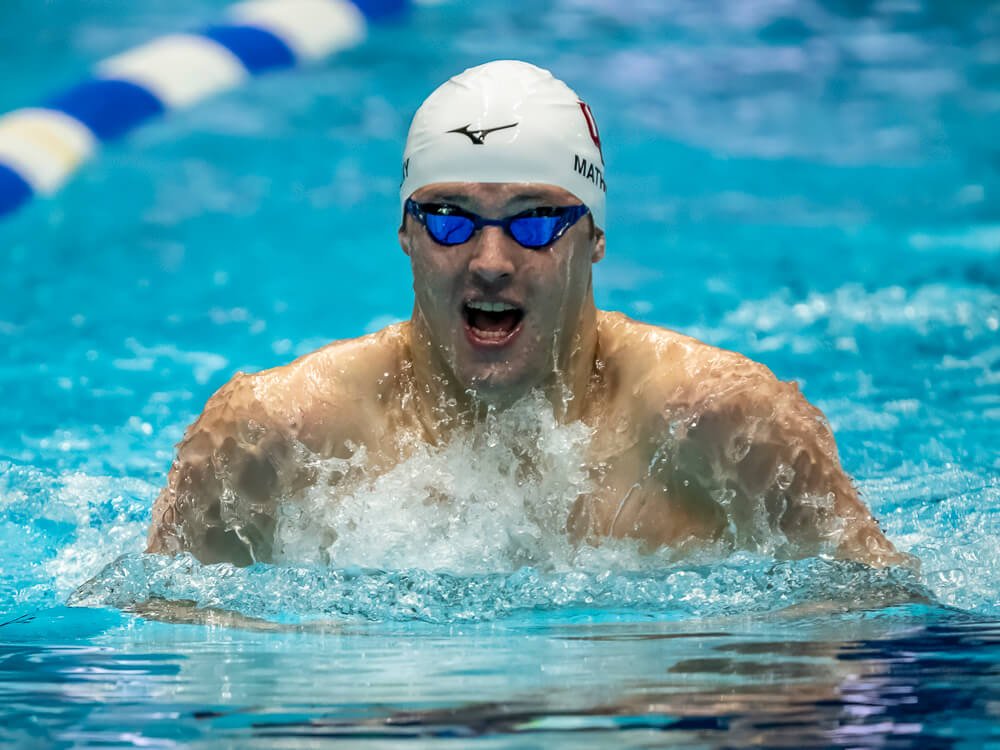 Josh Matheny Holds Off AJ Pouch For 200 Breast Win Josh Matheny Holds Off AJ Pouch For 200 Breast Win