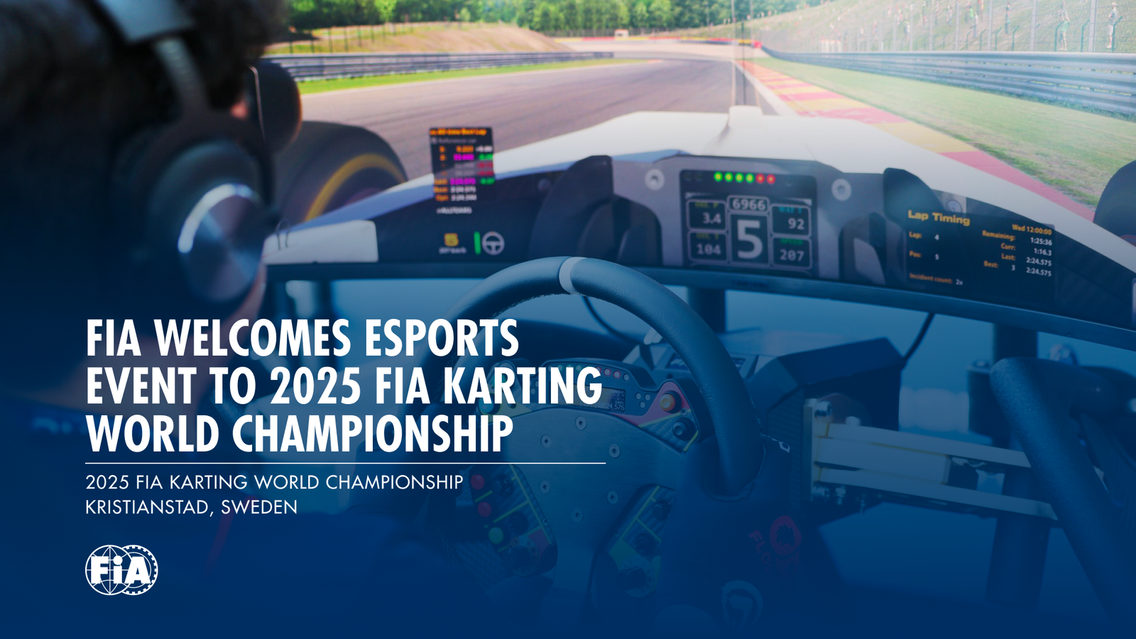 FIA welcomes Esports to 2025 FIA Karting World Championship to promote grassroots motor sport