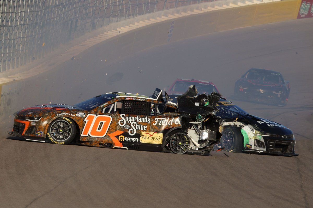 Ty Dillon’s NASCAR spotter fired after violent Las Vegas pit entry crash
