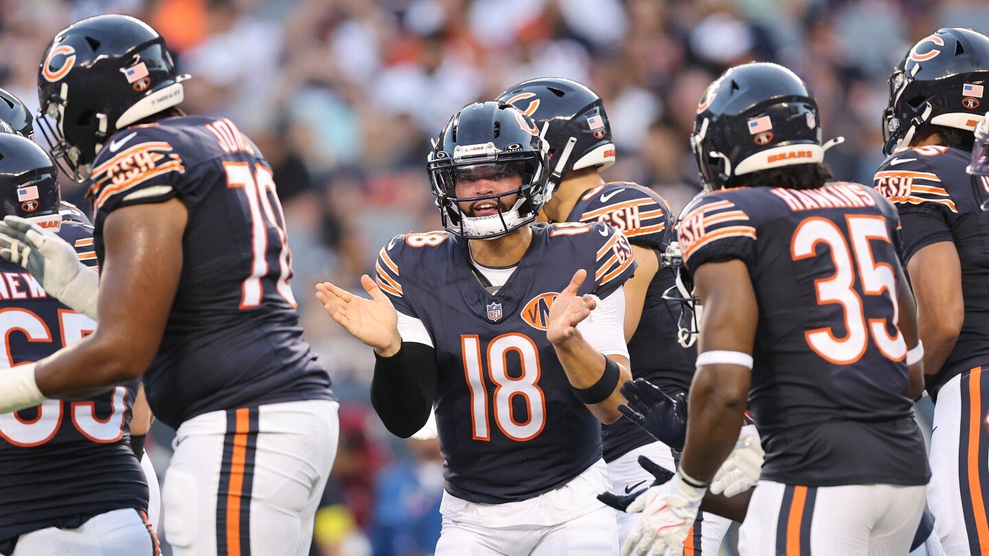 Caleb Williams leads Bears to a touchdown in first preseason action