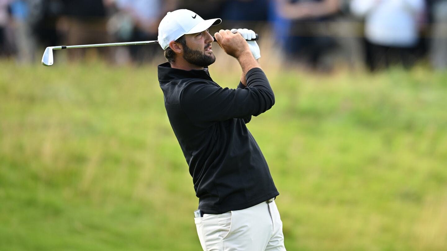 Scottie Scheffler on verge of another major with four-shot lead at The Open Scottie Scheffler on verge of another major with four-shot lead at The Open